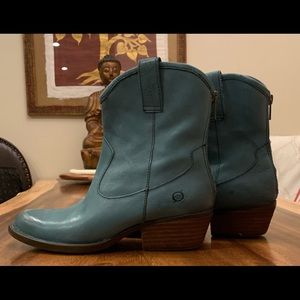 Born Green Cowboy Booties